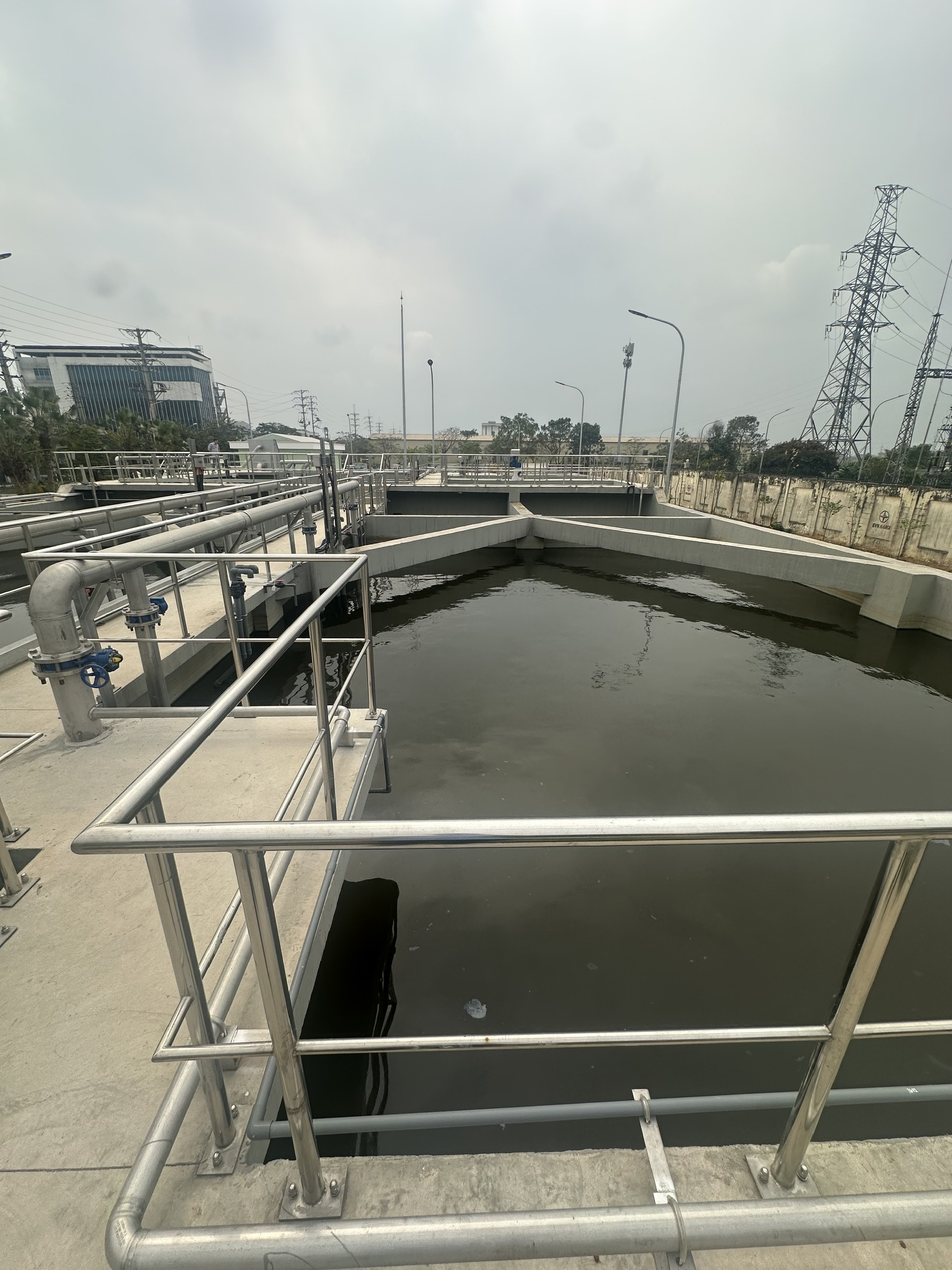 Cụm bể sinh học trạm XLNT Phú Nghĩa